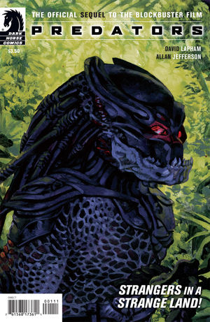 cover art for Predators comic book from Dark Horse comics