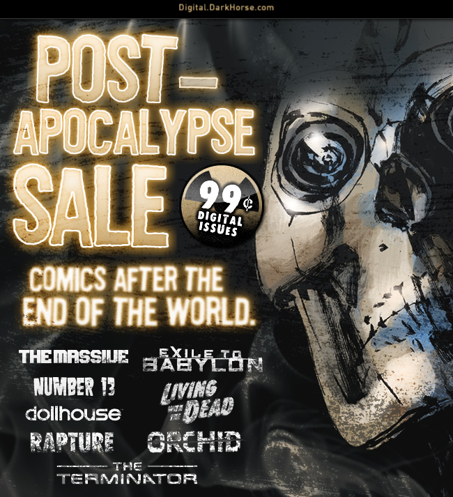 Post-Apocalypse Sale is now live. Get 99 cent digital comics