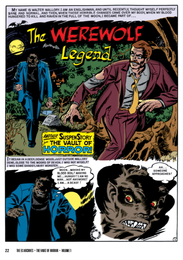 1950年代アメリカのホラーコミック「Vault of Horror 1」EC The Vault of Horror No. 1 (Reprint): Johnny Craig, Jack