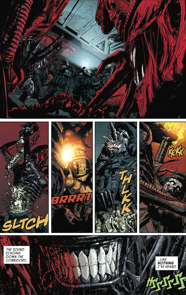 Aliens: Defiance #1 (Mark A. Nelson 30th anniversary variant