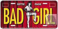 Cover image for Dark Horse License Plates: Bettie Page - Bad Girl