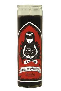 Cover image for Emily the Strange Candle: St. Emily (black)