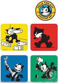 Cover image for Felix the Cat Coaster Set
