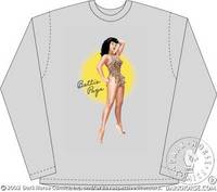 Cover image for Bettie Page Long Sleeve Tee (Leopard Bikini) (XXL)