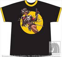 Cover image for DHorse Deluxe T-Shirt: Shirow Masamune Black Ringer (XXL)