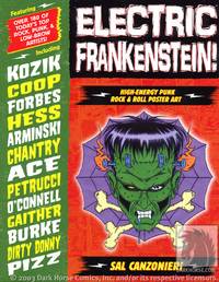 Cover image for Electric Frankenstein!: High-Energy Punk Rock & Roll Poster Art TPB