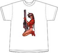 Cover image for DHorse Deluxe T-shirt: Shirow Masamune Girl With Gun (XXL)