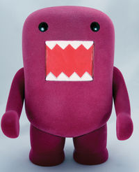 Cover image for Domo 8" Flocked Figure (Fuchsia)