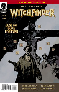 Cover image for Witchfinder: Lost and Gone Forever #1 (Mike Mignola cover)
