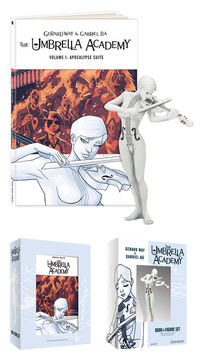 Cover image for The Umbrella Academy Book and Figure set