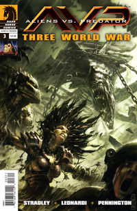 Cover image for Aliens vs. Predator: Three World War #3
