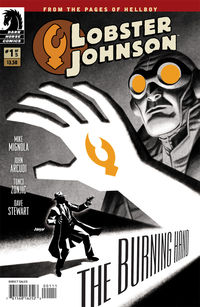 Cover image for Lobster Johnson: The Burning Hand #1 (Dave Johnson regular cover)