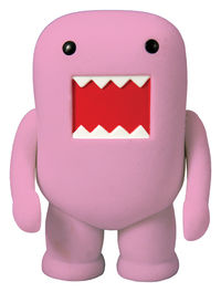 Cover image for Domo 4" Flocked Vinyl Figure: Cherry Blossom Pink