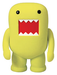 Cover image for Domo 4" Flocked Vinyl Figure: Lemon Yellow