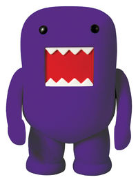 Cover image for Domo 4" Flocked Vinyl Figure: Grape Purple