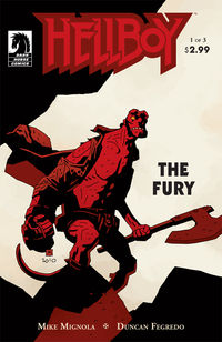 Cover image for Hellboy: The Fury #1 (Mike Mignola cover)