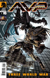 Cover image for Aliens vs. Predator: Three World War #1 (Variant cover)
