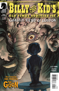 Cover image for Billy the Kid's Old Timey Oddities and the Ghastly Fiend of London #4 (Eric Powell cover)