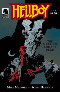 Cover image for Hellboy: The Sleeping and the Dead #1 (Mike Mignola cover)