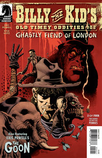 Cover image for Billy the Kid's Old Timey Oddities and the Ghastly Fiend of London #2 (Kyle Hotz cover)