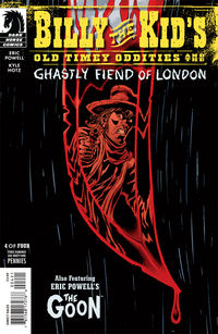 Cover image for Billy the Kid's Old Timey Oddities and the Ghastly Fiend of London #4 (Kyle Hotz cover)