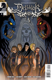 Cover image for Metalocalypse/ Dethklok #2 (Jon Schnepp cover)