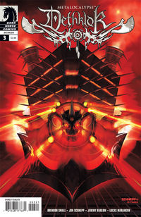 Cover image for Metalocalypse/ Dethklok #3 (Jon Schnepp cover)