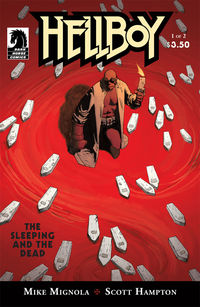 Cover image for Hellboy: The Sleeping and the Dead #1 (Scott Hampton cover)