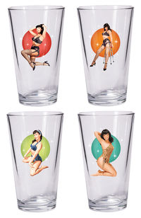 Cover image for Bettie Page Pint Glass Set