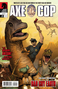 Cover image for Axe Cop: Bad Guy Earth #2