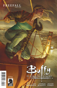 Cover image for Buffy the Vampire Slayer Season 9 #1 (Jo Chen variant cover)