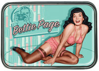 Cover image for Retro-A-Go-Go Bettie Page Aquamarine Belt Buckle