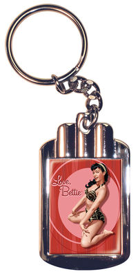 Cover image for Retro-A-Go-Go Bettie Page Cherry Red Keychain