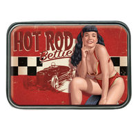Cover image for Retro-A-Go-Go Bettie Page Hot Rod Belt Buckle