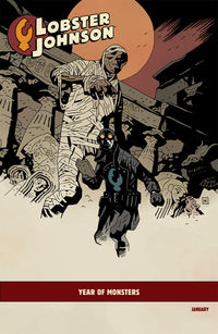 Cover image for Lobster Johnson: The Burning Hand #1 (Mike Mignola variant cover)