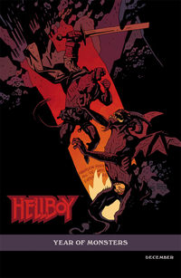 Cover image for Hellboy in Hell #1 (Mike Mignola variant cover)