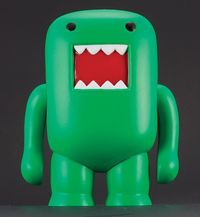 Cover image for 4” Domo Vinyl Figure: Black Light Green