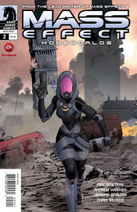 Cover image for Mass Effect: Homeworlds #2 (Mike Hawthorne Variant cover)