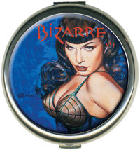 Cover image for Retro-A-Go-Go Bettie Page Bizarre Round Compact