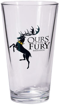 Cover image for Game of Thrones Pint Glass: Baratheon Sigil