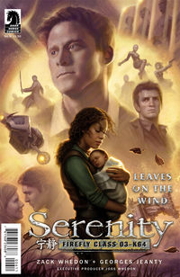 Cover image for Serenity: Leaves on the Wind #6 (Dan Dos Santos cover)