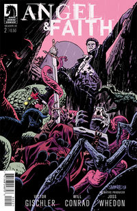 Cover image for Angel & Faith Season 10 #2 (Chris Samnee variant cover)