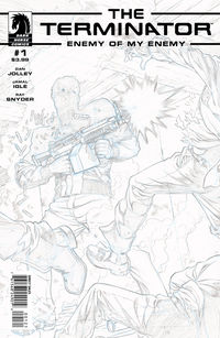 Cover image for Terminator: Enemy of My Enemy #1 (Jamal Igle Pencil variant)