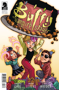 Cover image for Buffy the Vampire Slayer Season 10 #11 (Georges Jeanty and Tariq Hassan birthday variant cover)