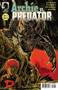 Cover image for Archie vs. Predator #1 (Francesco Francavilla variant cover)