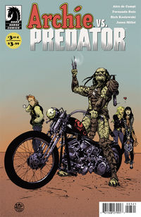 Cover image for Archie vs. Predator #3 (Paul Pope variant cover)