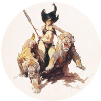 Cover image for Frazetta Magnet: The Huntress