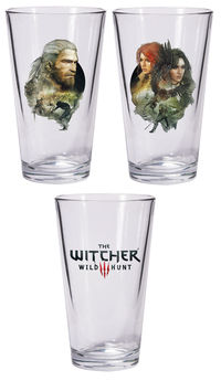 Cover image for The Witcher 3: The Wild Hunt Pint Glass Set: Geralt and Triss with Yennefer