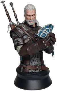 Cover image for The Witcher 3: Wild Hunt--Geralt Playing Gwent Bust