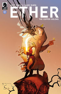 Cover image for Ether: Copper Golems #2 (Bill Sienkiewicz Variant Cover)